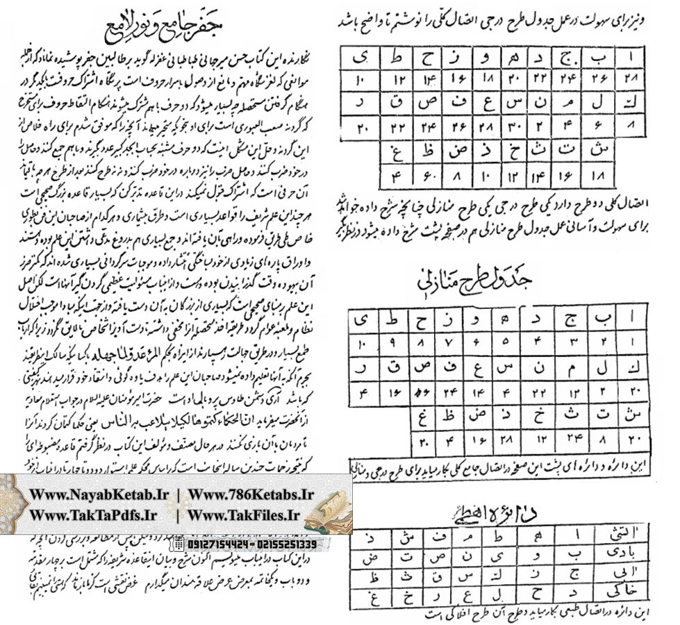 استخراج از اتصالات جفر جامع, مير جهانی استخراج از اتصالات جفر جامع, مير جهانی